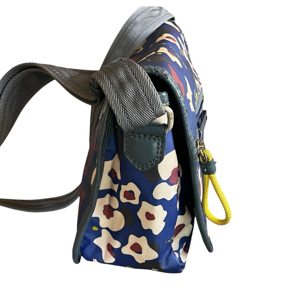 RADLEY LONDON Blue Scottie Dog Purple Nylon Shoulder Flap Zip Crossbody Bag RARE - Picture 12 of 16